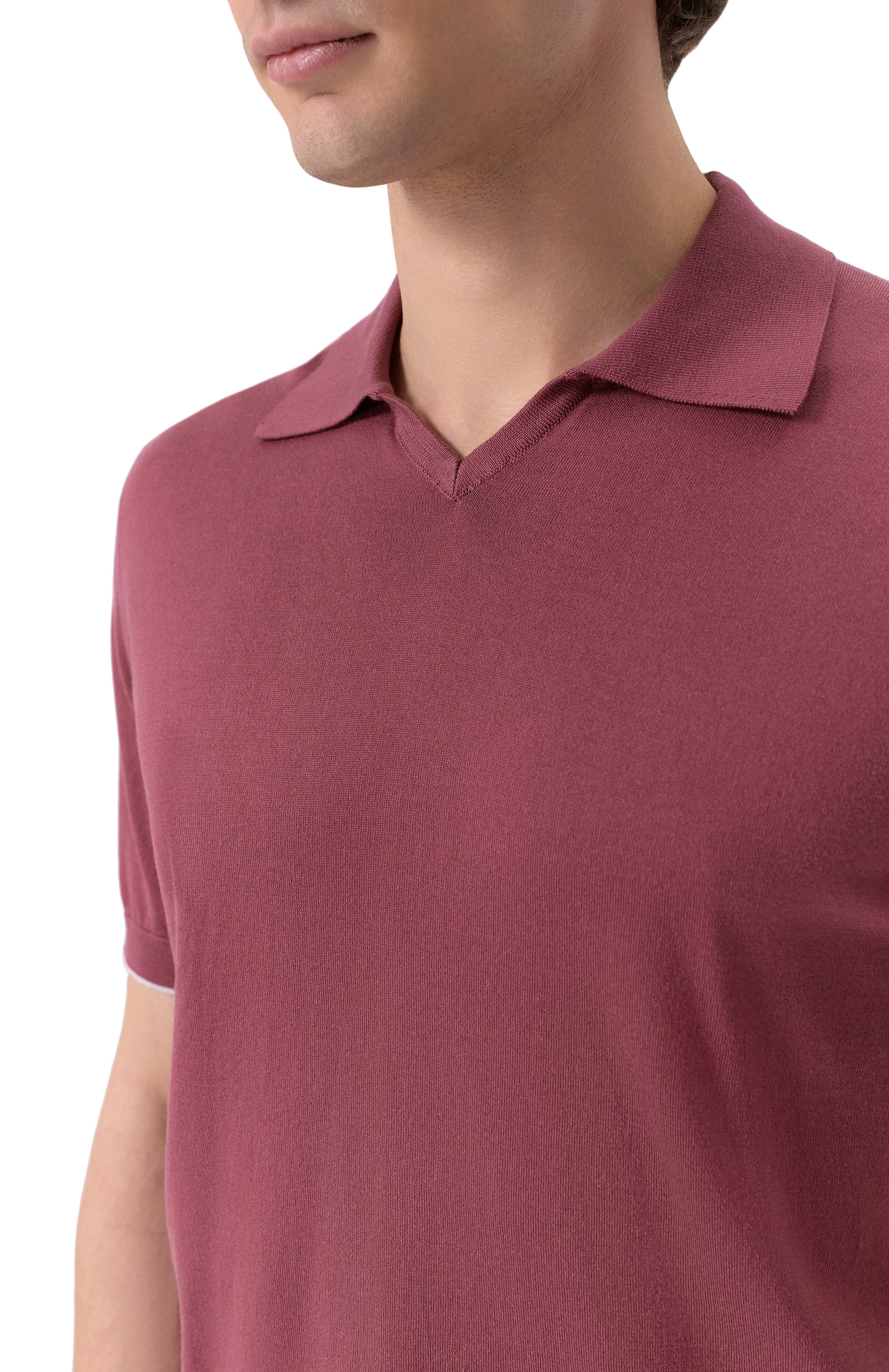 Хлопковое поло BRUNELLO CUCINELLI, арт. M29800145, фото 5