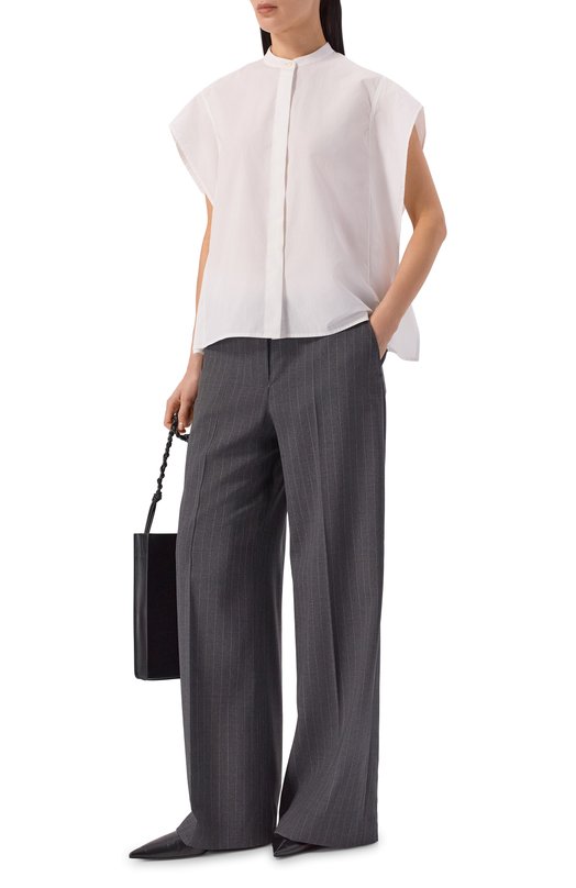 Хлопковая блузка Officine Generale S26WSHI001 Белый  S26WSHI001 Фото 2