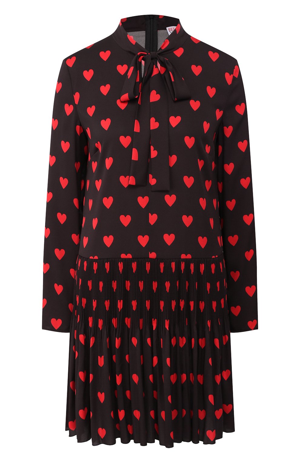 Платье с принтом REDVALENTINO черного цвета по цене 57250 руб., арт. SR3VAF80/49N, фото 1 Платье с принтом REDVALENTINO, арт. SR3VAF80/49N, фото 1