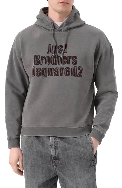 Хлопковое худи DSQUARED2, арт. S74GU0858/S25599, фото 3