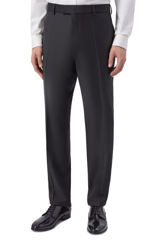 Шерстяные брюки BOSS Camel 50509909 Чёрный  50509909 Фото 3