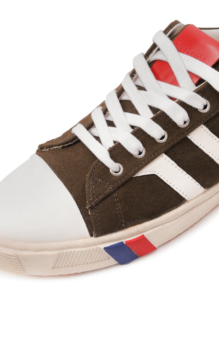 Мужские текстильные кеды royal ii orbit PRO-KEDS 1949 темно-коричневого цвета, арт. R0YAL II 0RBIT-L0W/ST0NE WASHED CANVAS | Фото 7 (Материал внешний: Текстиль; Материал внутренний: Текстиль; Подошва: Массивная; Материал утеплителя: Без утеплителя; Кросс-КТ: Низкие; Стили: Классический)