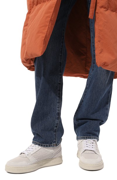 Комбинированные кеды quinn-d PREMIATA кремового цвета по цене 37900 руб., арт. MIDQUIND/VAR 6105, фото 3 Комбинированные кеды quinn-d PREMIATA, арт. MIDQUIND/VAR 6105, фото 3