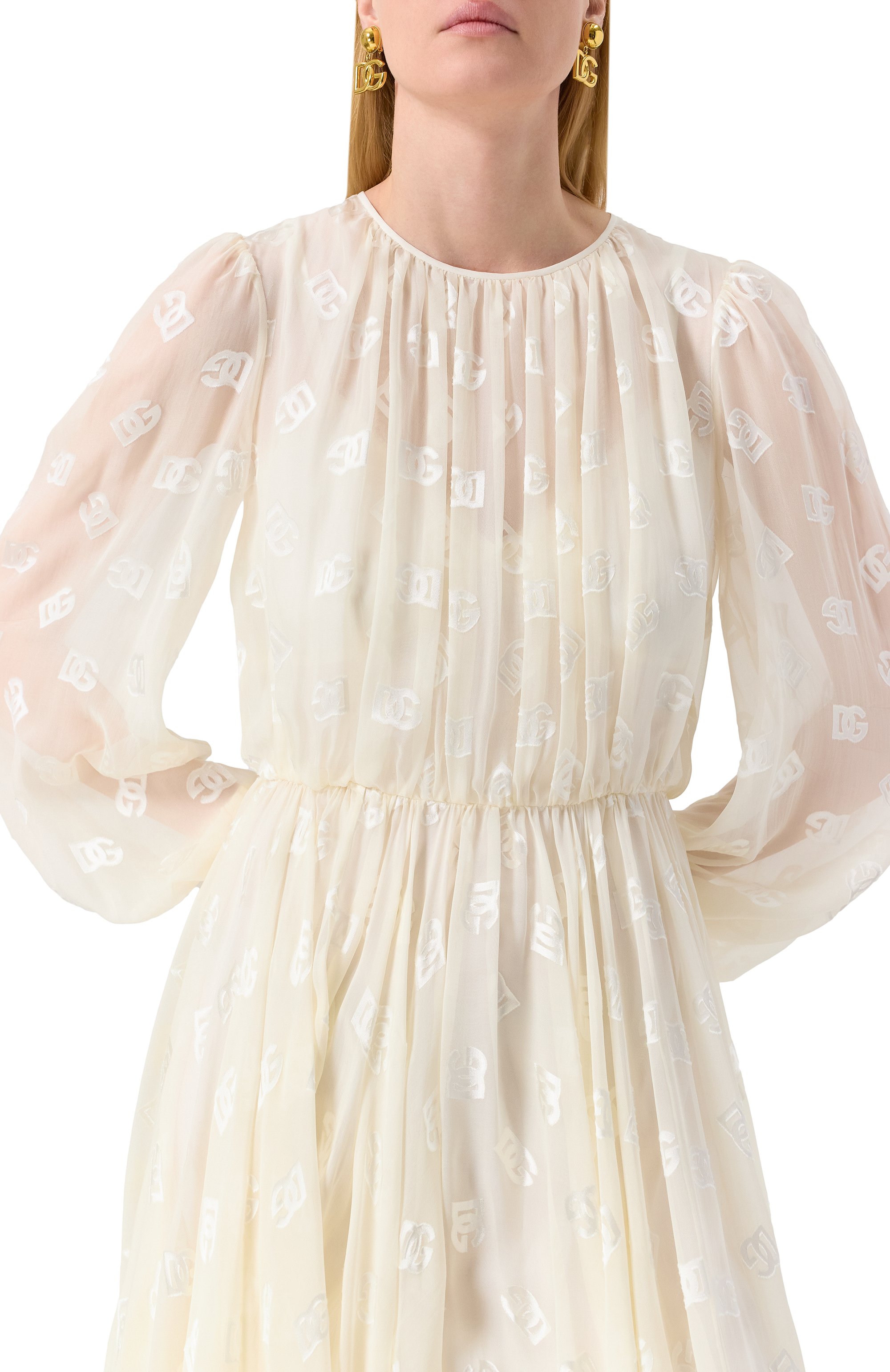 Платье из вискозы и шелка DOLCE & GABBANA, арт. F6ARPT/FJTBR, фото 5