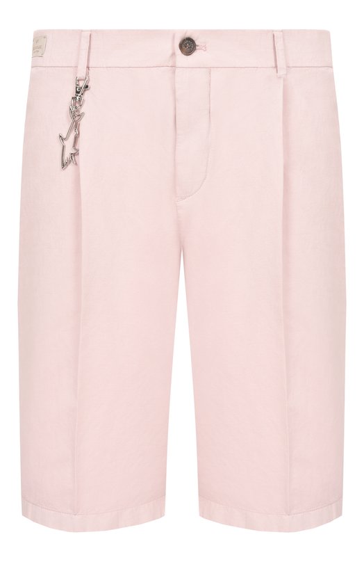 Шорты из хлопка и льна Paul&Shark 25414034 Розовый 25414034