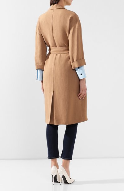 Пальто из смеси вискозы и льна BRUNELLO CUCINELLI, арт. MH1269398, фото 4