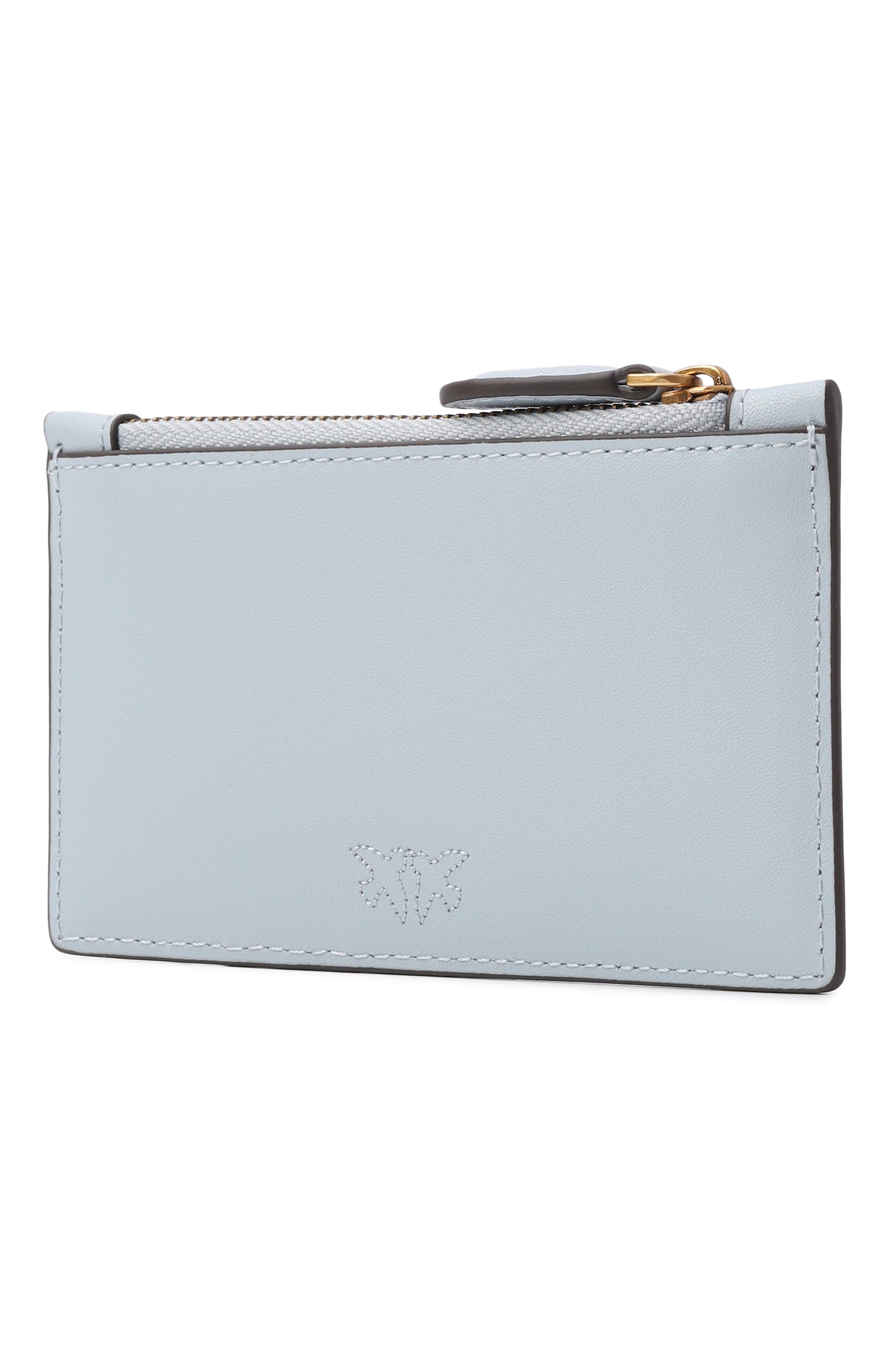 Кожаный футляр для кредитных карт PINKO голубого цвета по цене 9480 руб., арт. 100251/A0F1, фото 2 Кожаный футляр для кредитных карт PINKO, арт. 100251/A0F1, фото 2