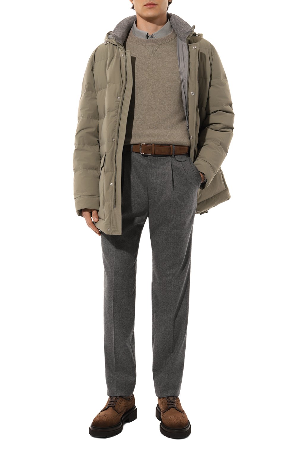 Шерстяные брюки BRUNELLO CUCINELLI, арт. ME226E1920, фото 2