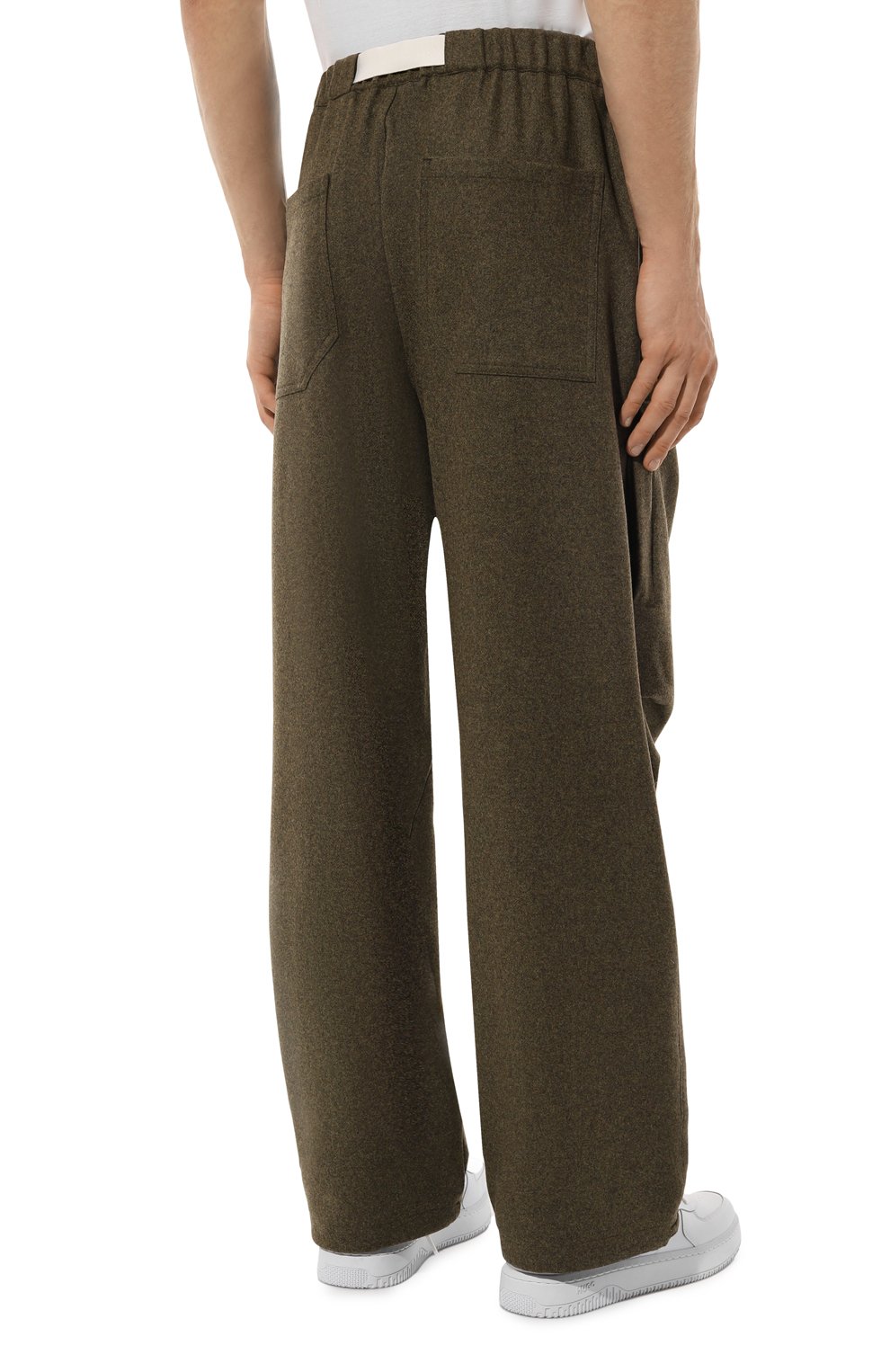 Шерстяные брюки DARKPARK хаки цвета по цене 72600 руб., арт. MTR09/FAW02, фото 4 Шерстяные брюки DARKPARK, арт. MTR09/FAW02, фото 4