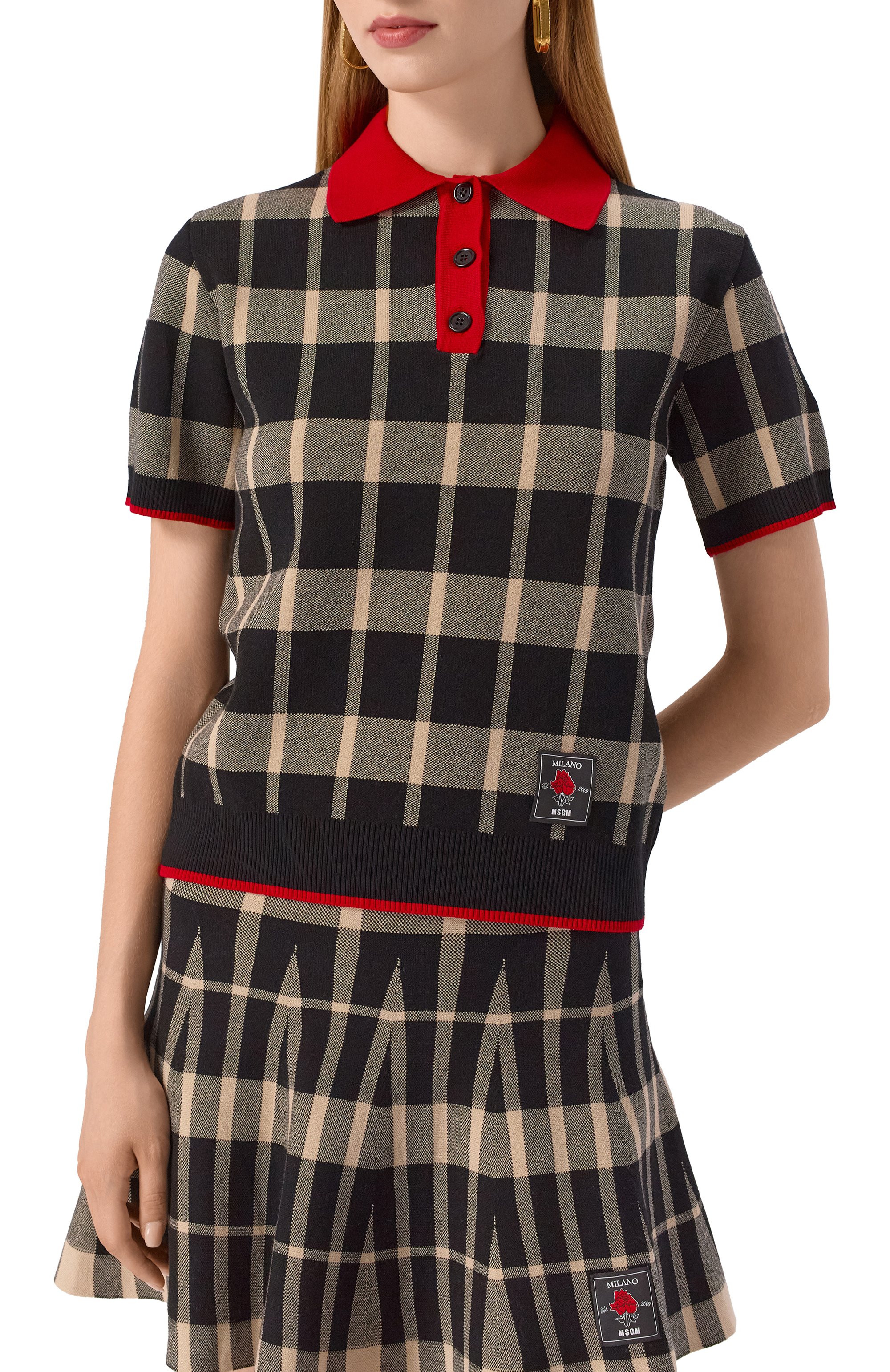 Поло из вискозы MSGM, арт. 3941MDM198/257775, фото 3