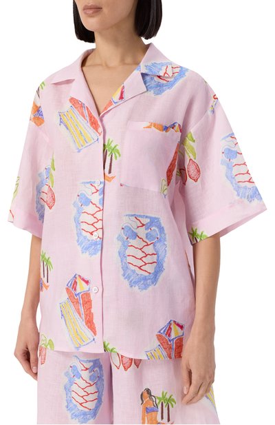 Льняная пижама ANY WOWZERS, арт. DMT02S-AMF-PINK, фото 3