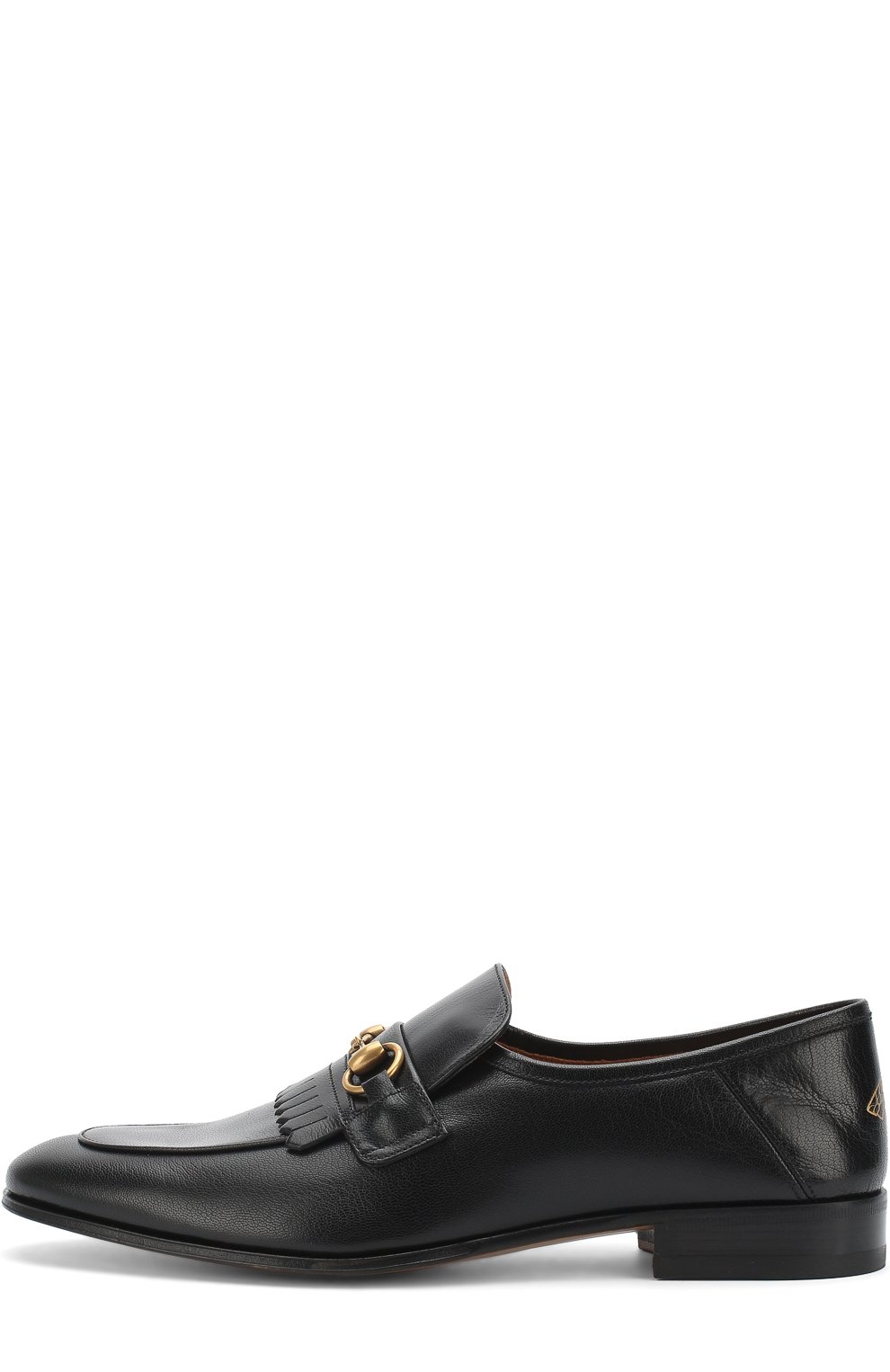 Кожаные лоферы с  пряжкой-трензелем GUCCI, арт. 494652/D3V00, фото 3