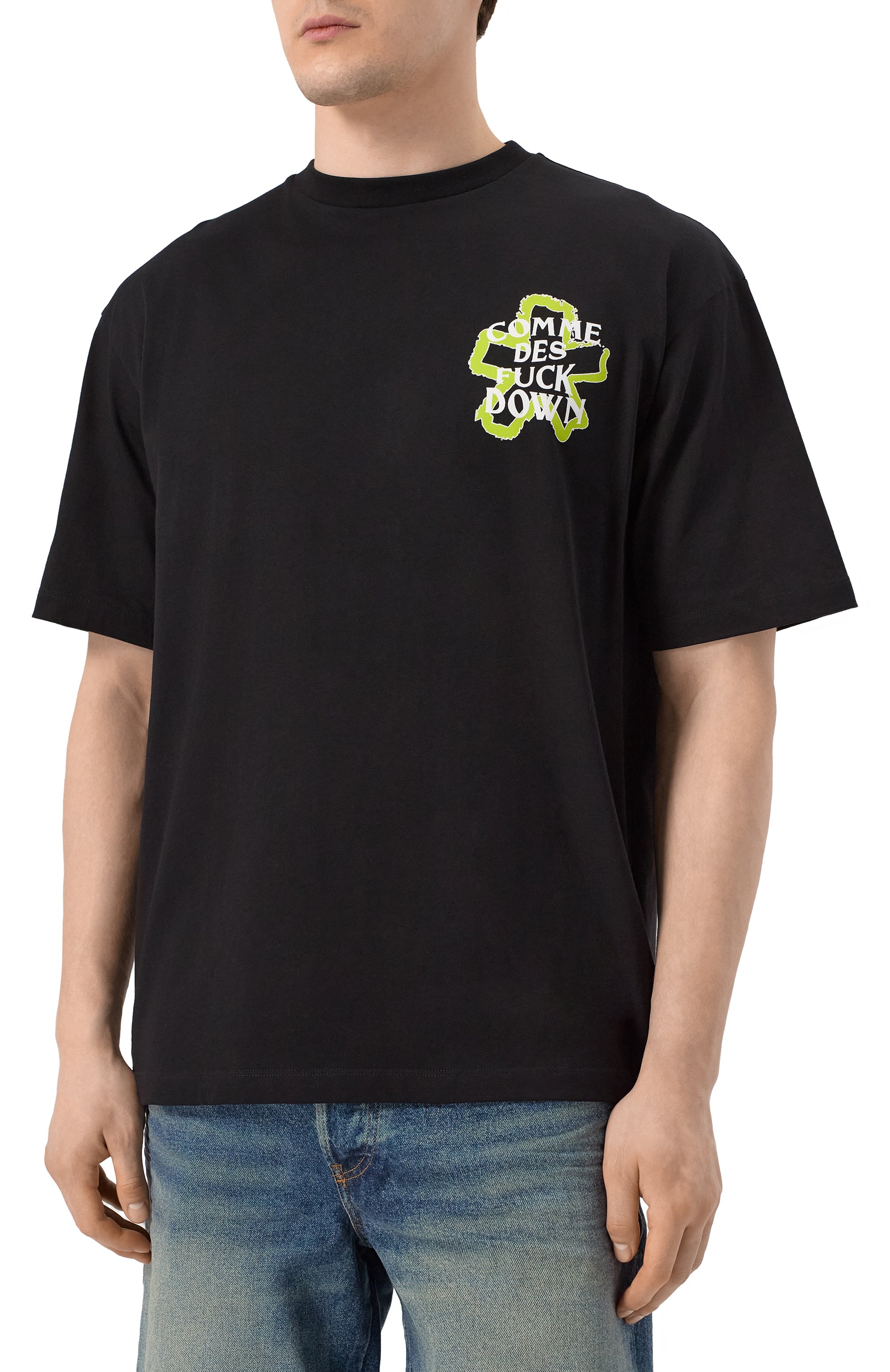Хлопковая футболка COMME DES FUCKDOWN, арт. CFABM01594, фото 3