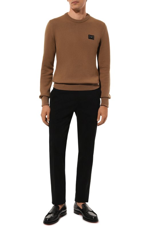 Джемпер из шерсти и кашемира Dolce & Gabbana GX039T/JFMHL Бежевый  GX039T/JFMHL Фото 2