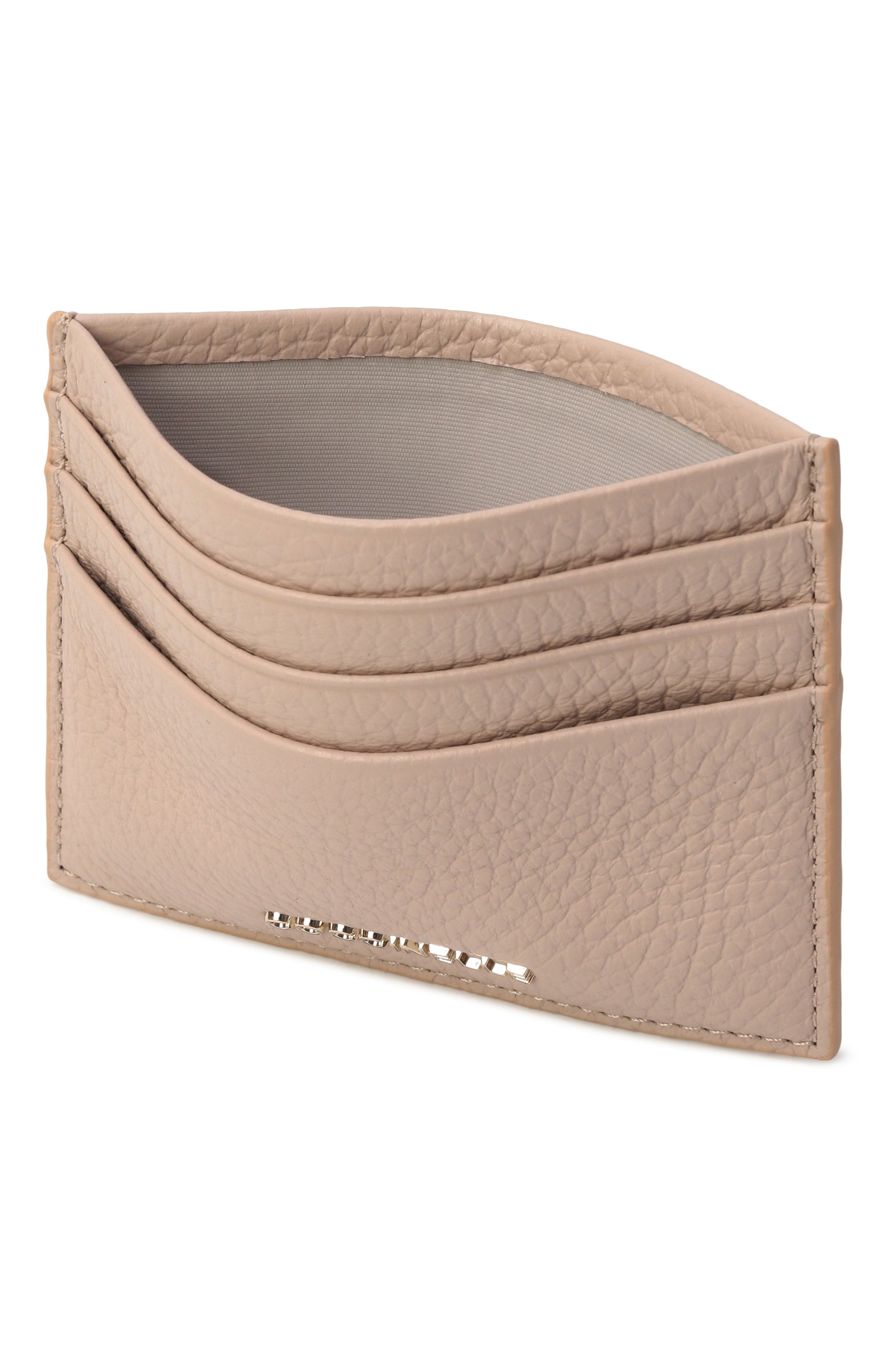 Кожаный футляр для кредитных карт COCCINELLE светло-бежевого цвета по цене 6050 руб., арт. E2MW5129501, фото 3 Кожаный футляр для кредитных карт COCCINELLE, арт. E2MW5129501, фото 3