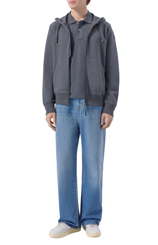 Хлопковая толстовка Parajumpers 26SM-PM FLE Y24 Серый  26SM-PM FLE Y24 Фото 2