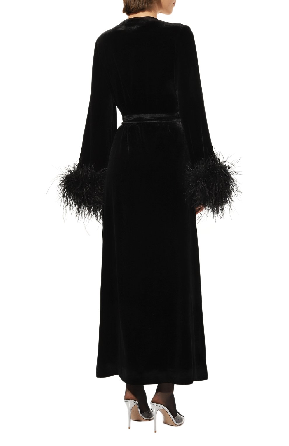 Кимоно с перьевой отделкой ALINE, арт. AL301201, фото 4