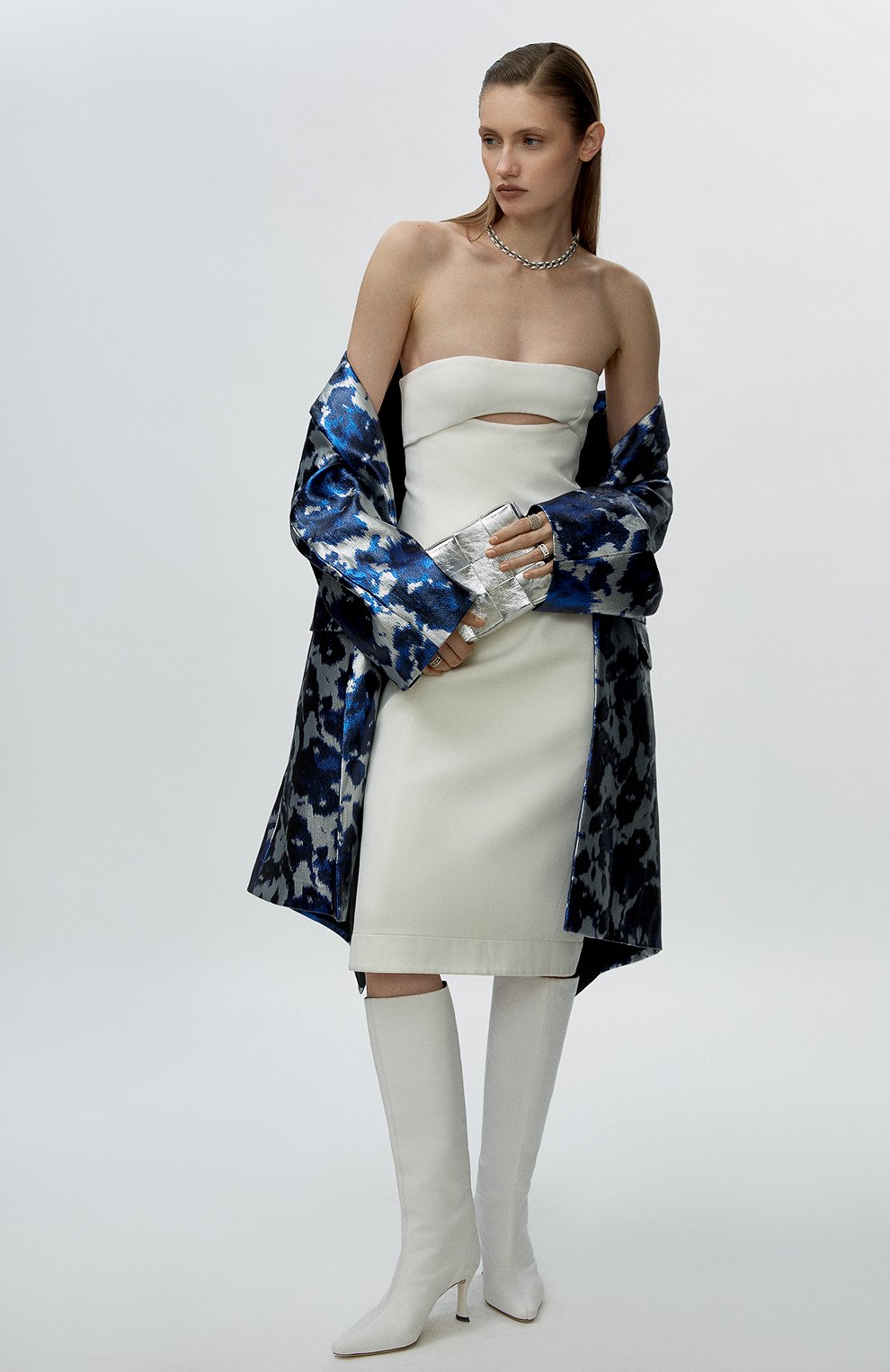 Платье из вискозы SAINT LAURENT, арт. 683227/Y3E30, фото 6