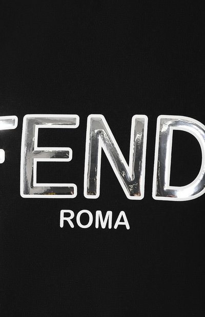 Хлопковый свитшот FENDI черного цвета по цене 46500 руб., арт. FAF089 A6JD, фото 5 Хлопковый свитшот FENDI, арт. FAF089 A6JD, фото 5