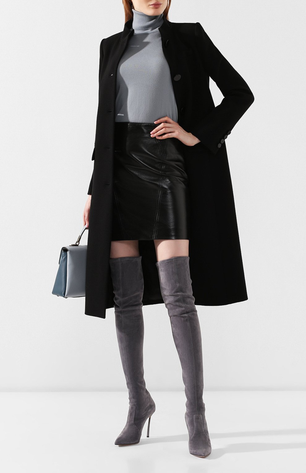 Замшевые ботфорты blade CASADEI, арт. 1T908L100HHCAM09200, фото 2