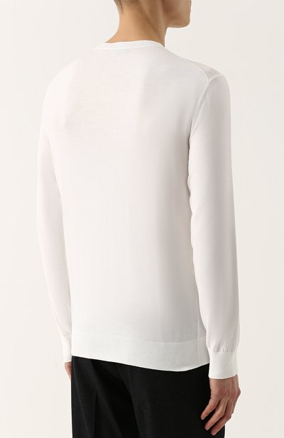 Хлопковый джемпер тонкой вязки ZEGNA, арт. UPC90/110, фото 4