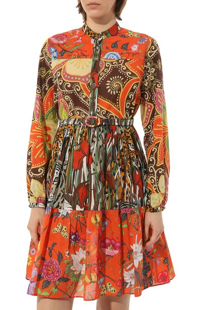 Хлопковое платье GUCCI разноцветного цвета по цене 316800 руб., арт. 583039 ZAB1R, фото 3 Хлопковое платье GUCCI, арт. 583039 ZAB1R, фото 3
