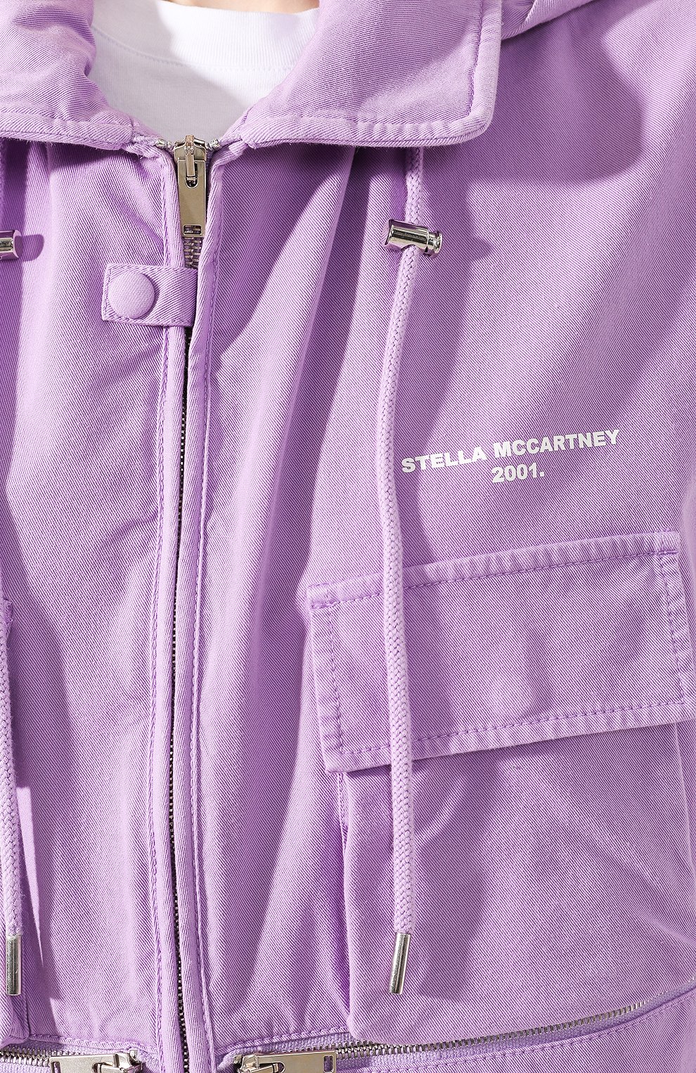 Хлопковая парка STELLA MCCARTNEY сиреневого цвета по цене 71900 руб., арт. 594981/SLA53, фото 5 Хлопковая парка STELLA MCCARTNEY, арт. 594981/SLA53, фото 5