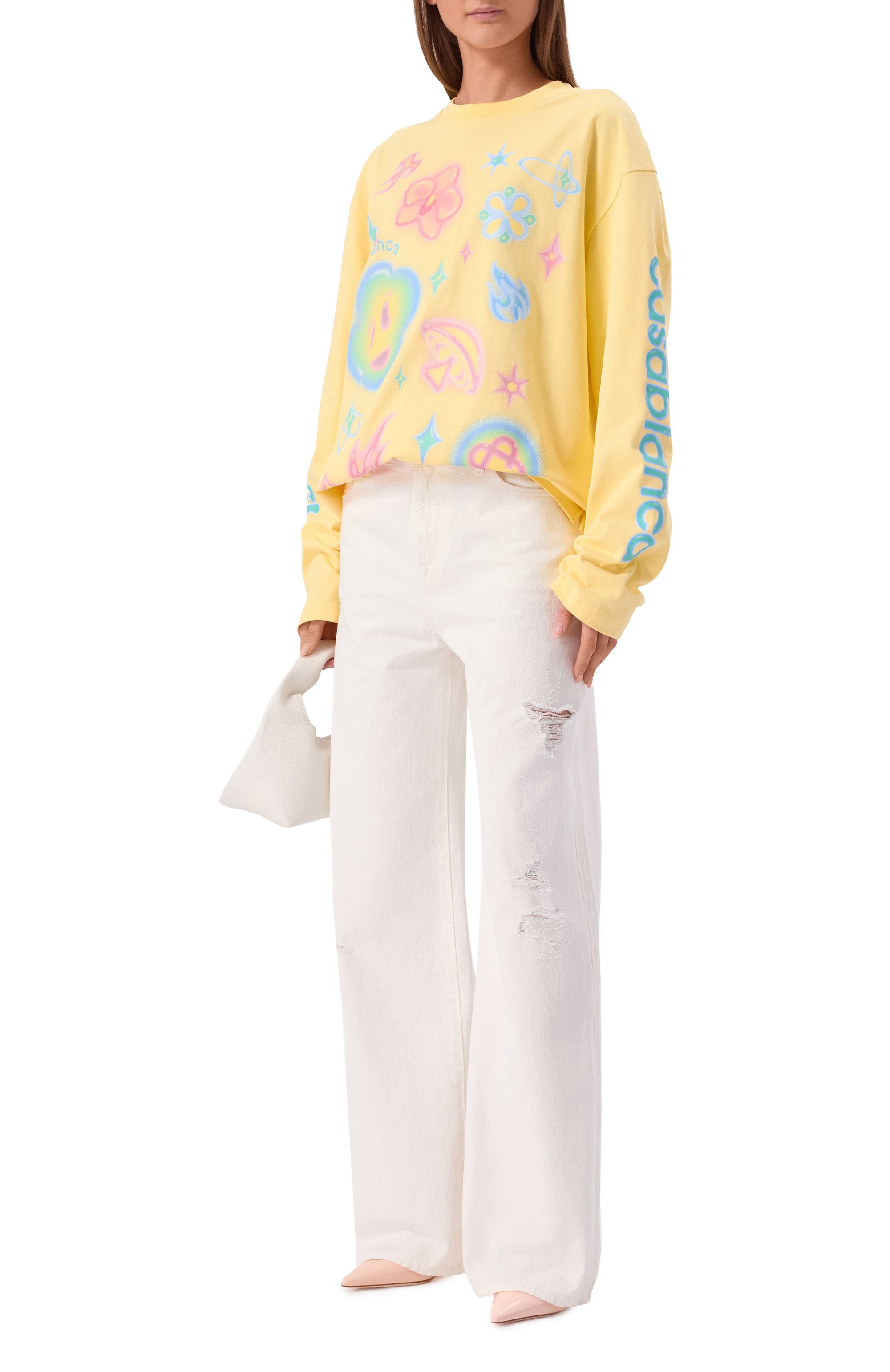 Хлопковый лонгслив CASABLANCA, арт. M-SP26-JTS-062-01, фото 2