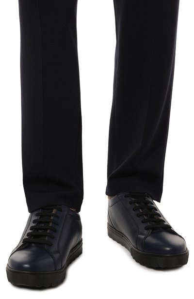 Кожаные кеды KITON, арт. USSA157N0109802, фото 3