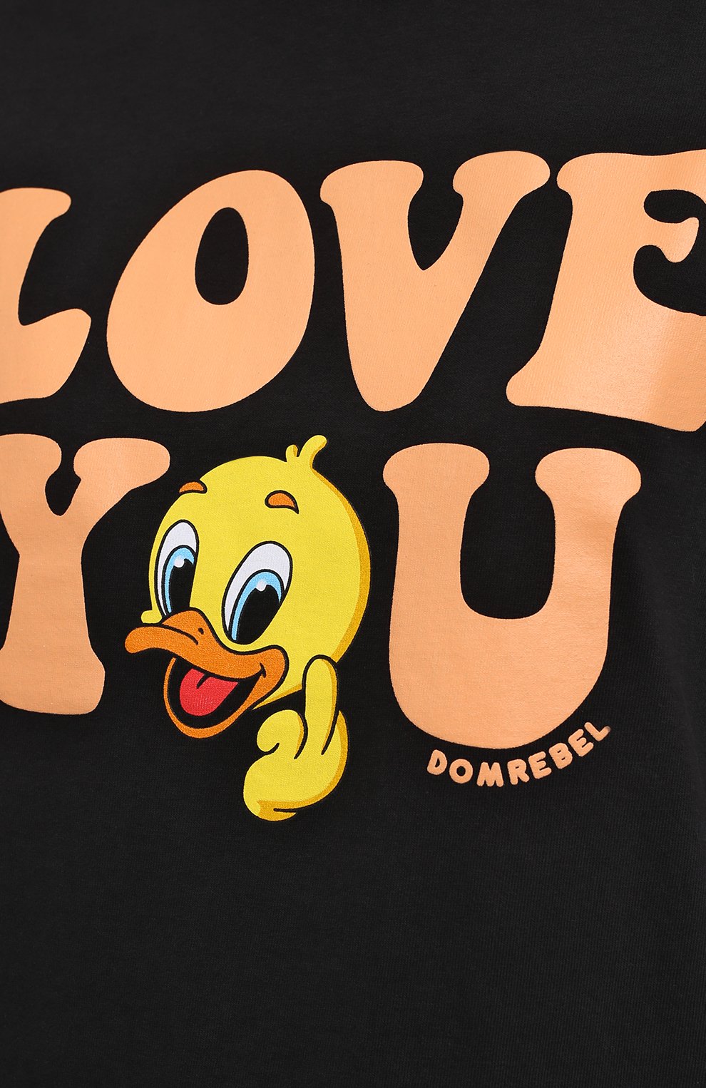 Хлопковая футболка DOMREBEL черного цвета по цене 14200 руб., арт. LUV/0VER TEE/W, фото 5 Хлопковая футболка DOMREBEL, арт. LUV/0VER TEE/W, фото 5