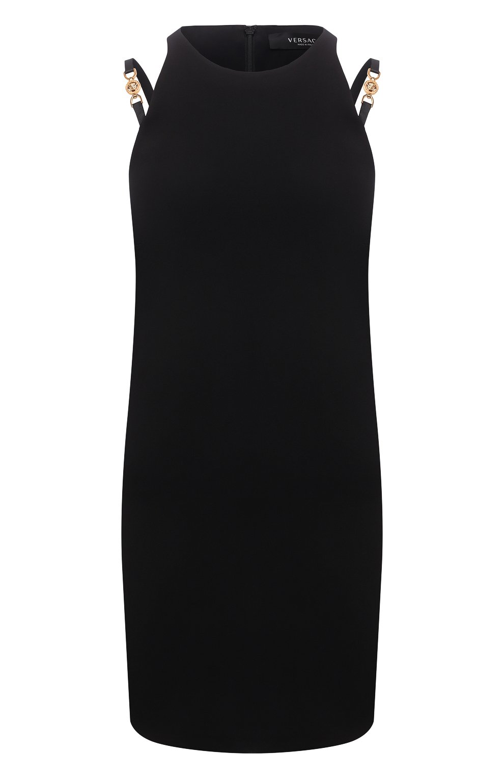Платье из вискозы VERSACE черного цвета по цене 133000 руб., арт. A89133/A208429, фото 1 Платье из вискозы VERSACE, арт. A89133/A208429, фото 1