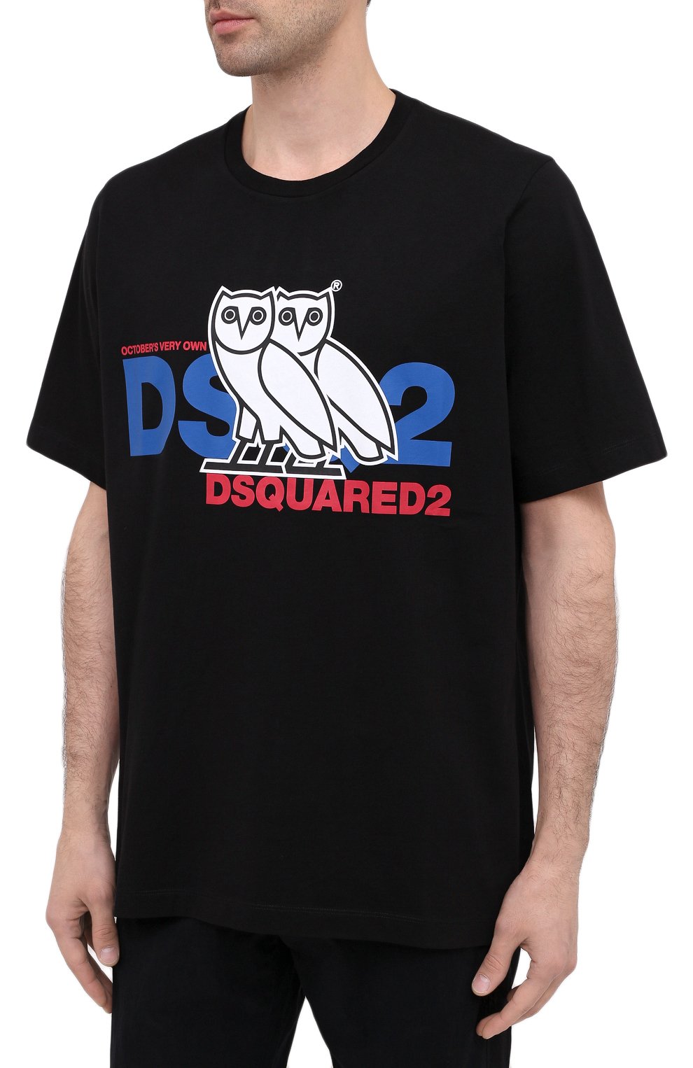 Хлопковая футболка d2 x ovo DSQUARED2, арт. S74GD0765/S23009, фото 3