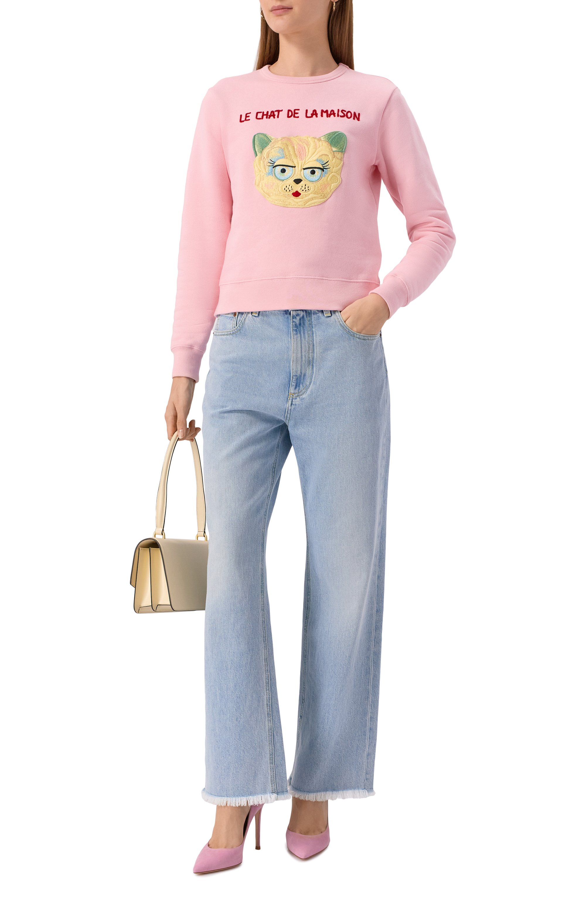 Хлопковый свитшот VALENTINO, арт. 7B3MF25A9N8, фото 2