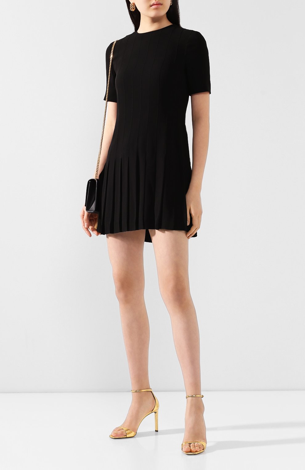 Платье из вискозы SAINT LAURENT, арт. 613537/Y103W, фото 2