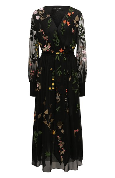 Женское шелковое платье OSCAR DE LA RENTA, арт. 19PE2842SCH