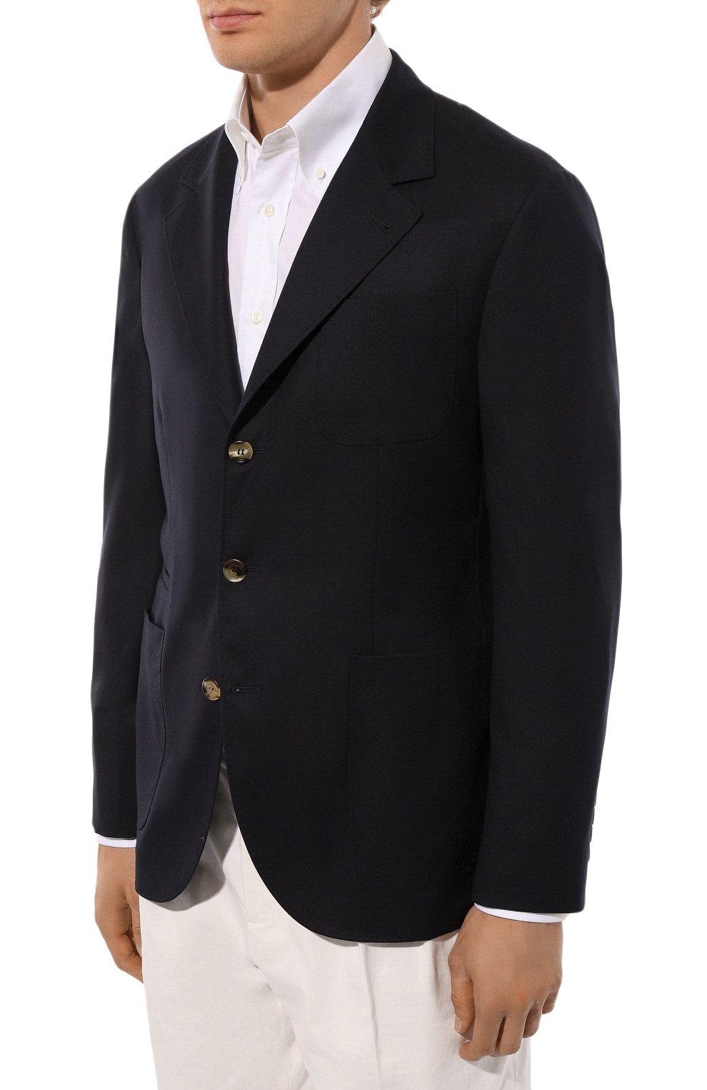 Шерстяной пиджак BRUNELLO CUCINELLI темно-синего цвета по цене 337000 руб., арт. ME2267BND, фото 5 Шерстяной пиджак BRUNELLO CUCINELLI, арт. ME2267BND, фото 5