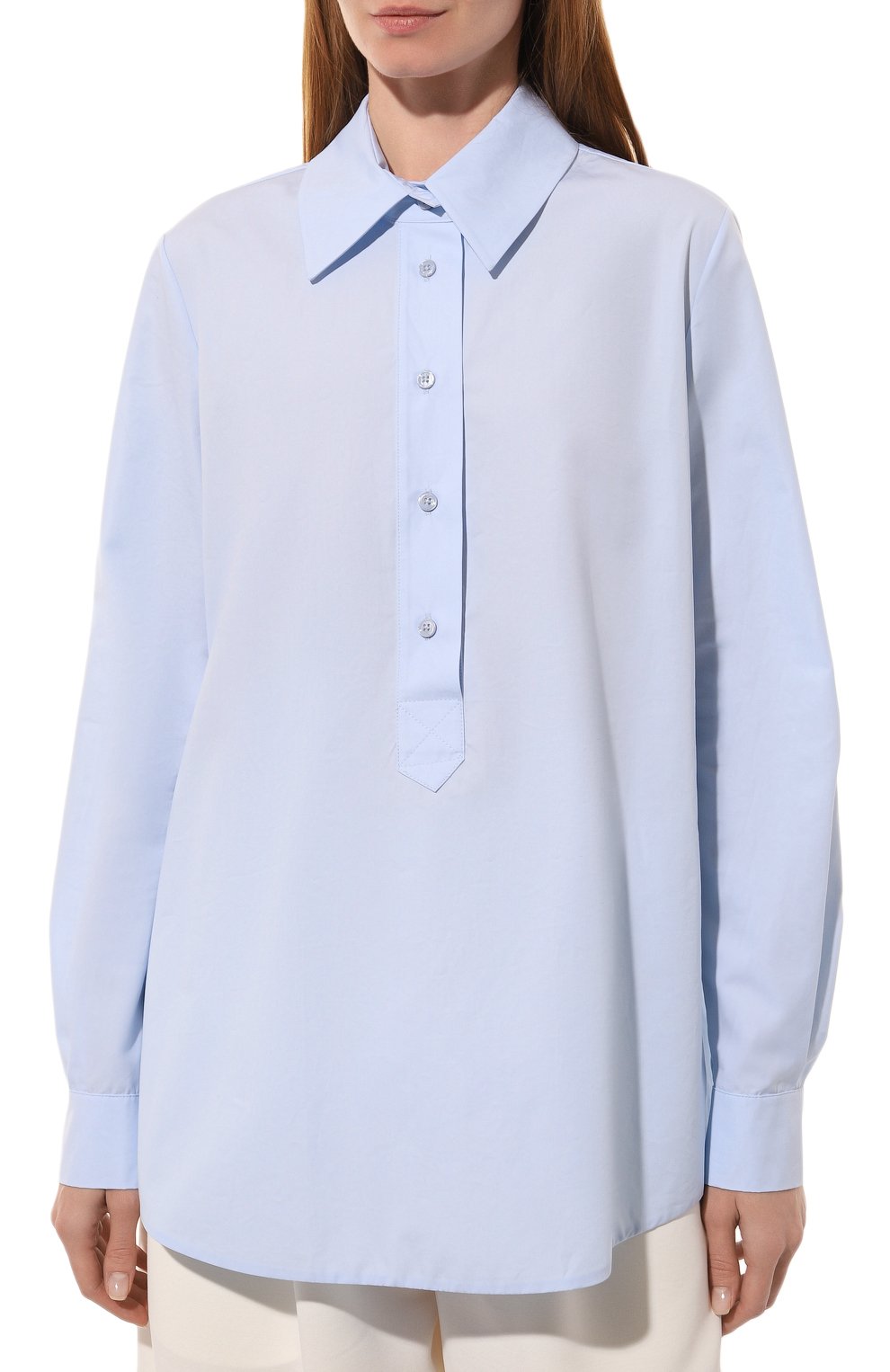 Хлопковая рубашка DICE KAYEK голубого цвета по цене 61550 руб., арт. PF23C603, фото 3 Хлопковая рубашка DICE KAYEK, арт. PF23C603, фото 3