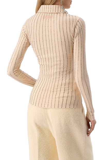 Хлопковое поло THE ATTICO, арт. 250WCT00351/JJJ051TR, фото 4