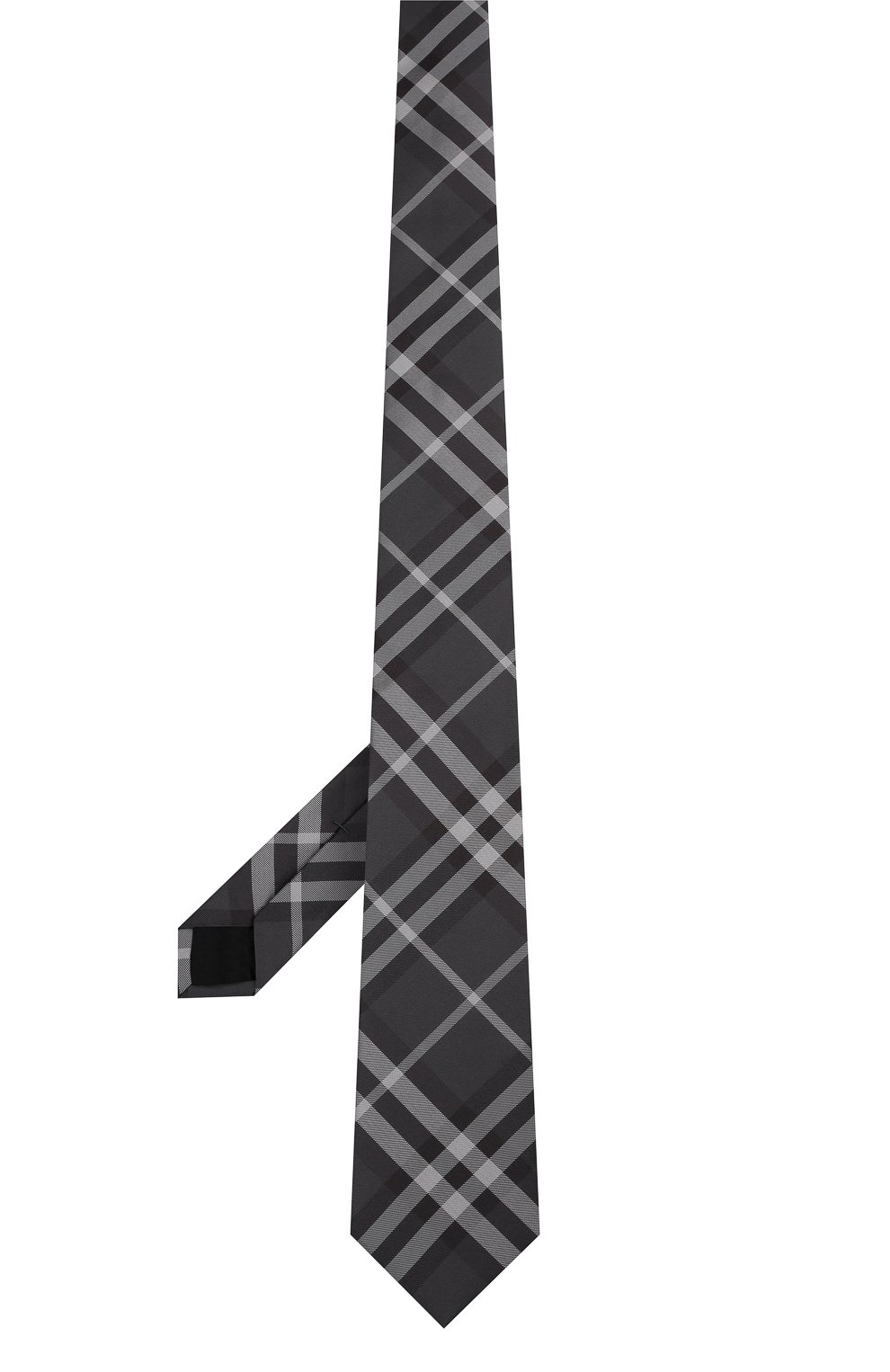 Шелковый галстук BURBERRY серого цвета по цене 21200 руб., арт. 8017265, фото 3 Шелковый галстук BURBERRY, арт. 8017265, фото 3
