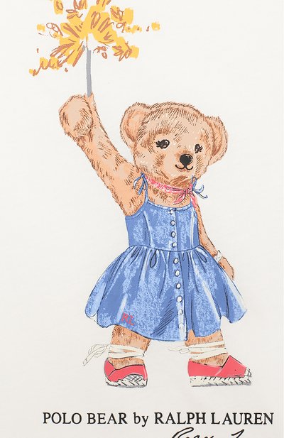 Хлопковая футболка POLO RALPH LAUREN, арт. 311790444, фото 3