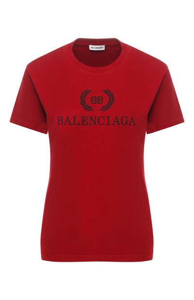 Женская хлопковая футболка BALENCIAGA, арт. 563712/TCV25