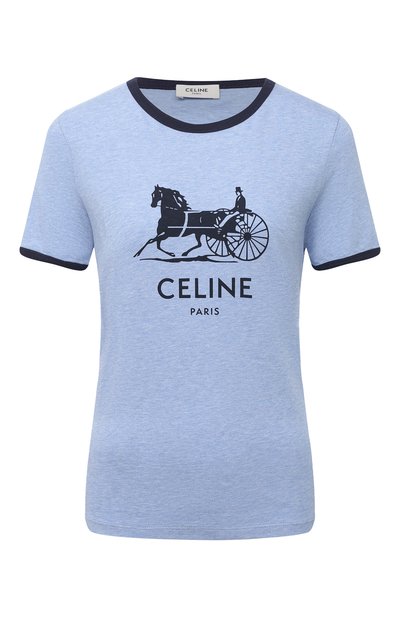 Женская хлопковая футболка CELINE, арт. 2X575485F