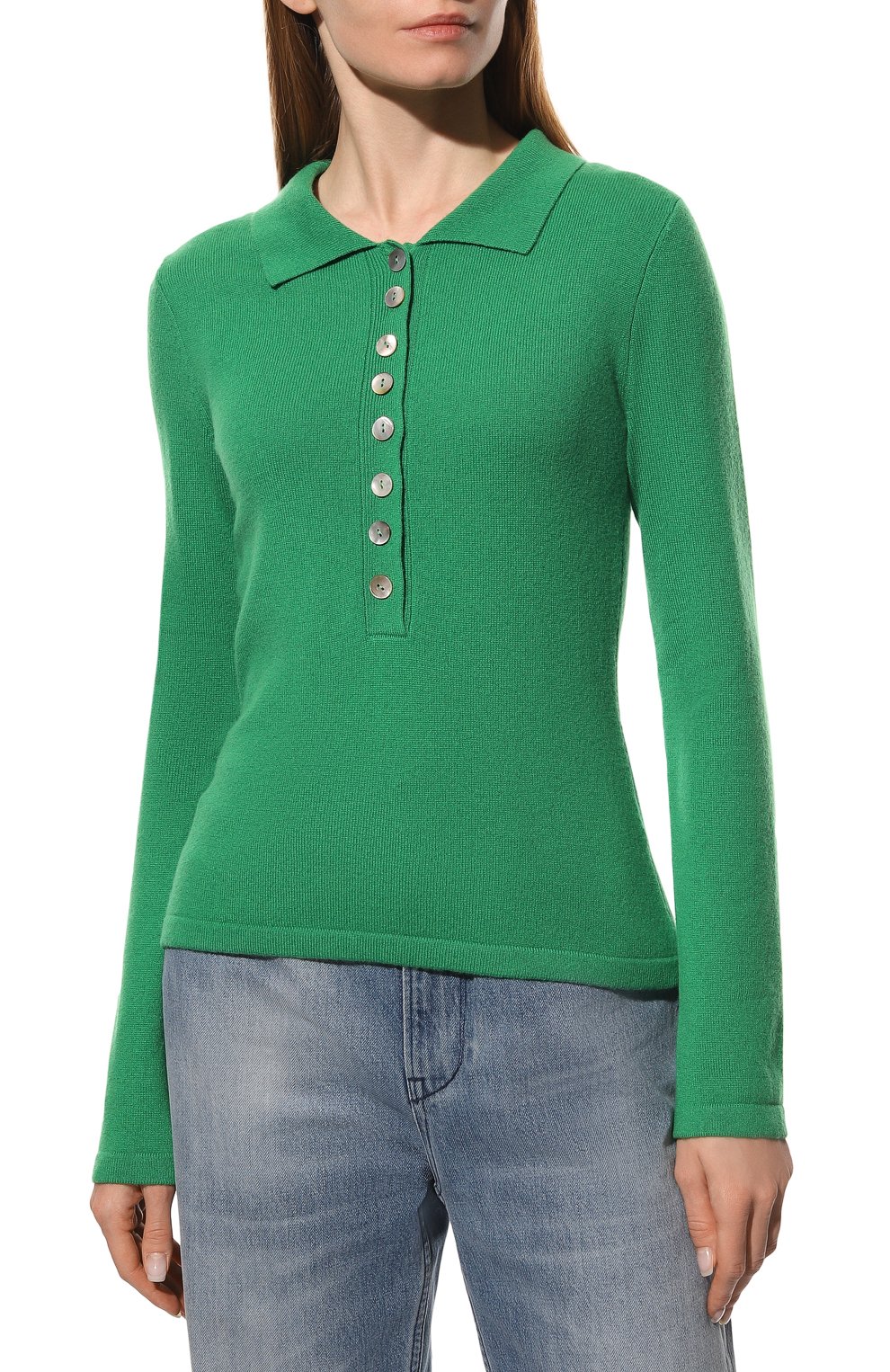 Кашемировое поло FTC зеленого цвета по цене 49850 руб., арт. 880-0770, фото 3 Кашемировое поло FTC, арт. 880-0770, фото 3