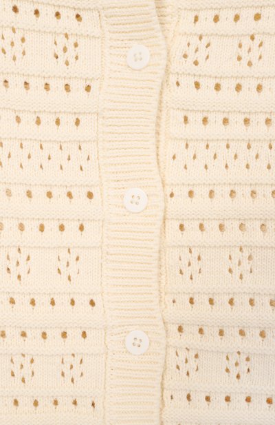 Хлопковый кардиган STELLA MCCARTNEY кремового цвета по цене 18450 руб., арт. TY9A50, фото 3 Хлопковый кардиган STELLA MCCARTNEY, арт. TY9A50, фото 3