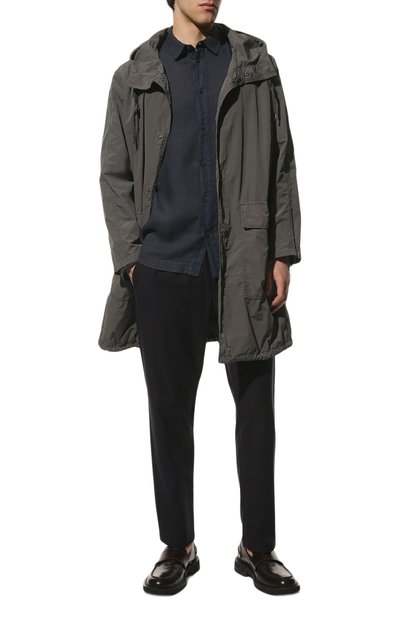 Рубашка изо льна и хлопка TRANSIT, арт. CFUTRQV312, фото 2