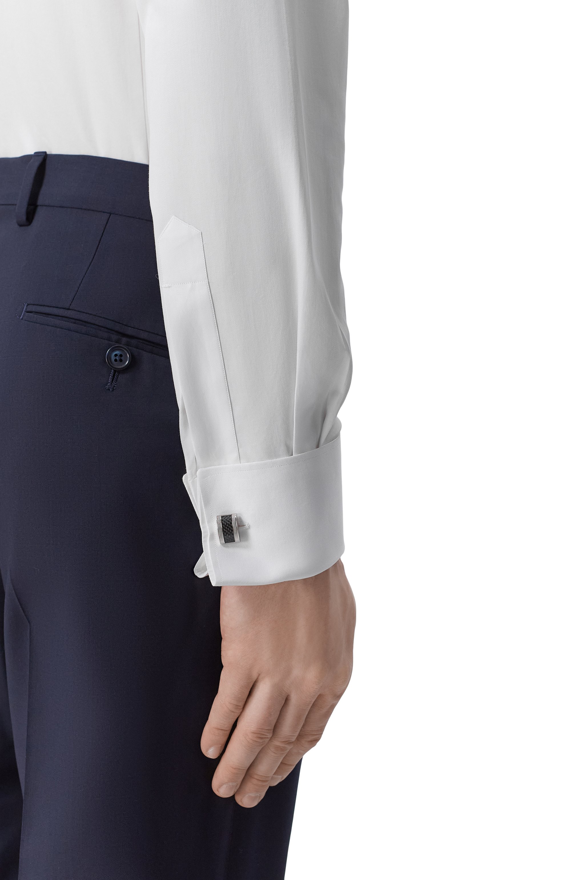 Хлопковая сорочка KITON белого цвета по цене 86500 руб., арт. UCCH09608, фото 5 Хлопковая сорочка KITON, арт. UCCH09608, фото 5