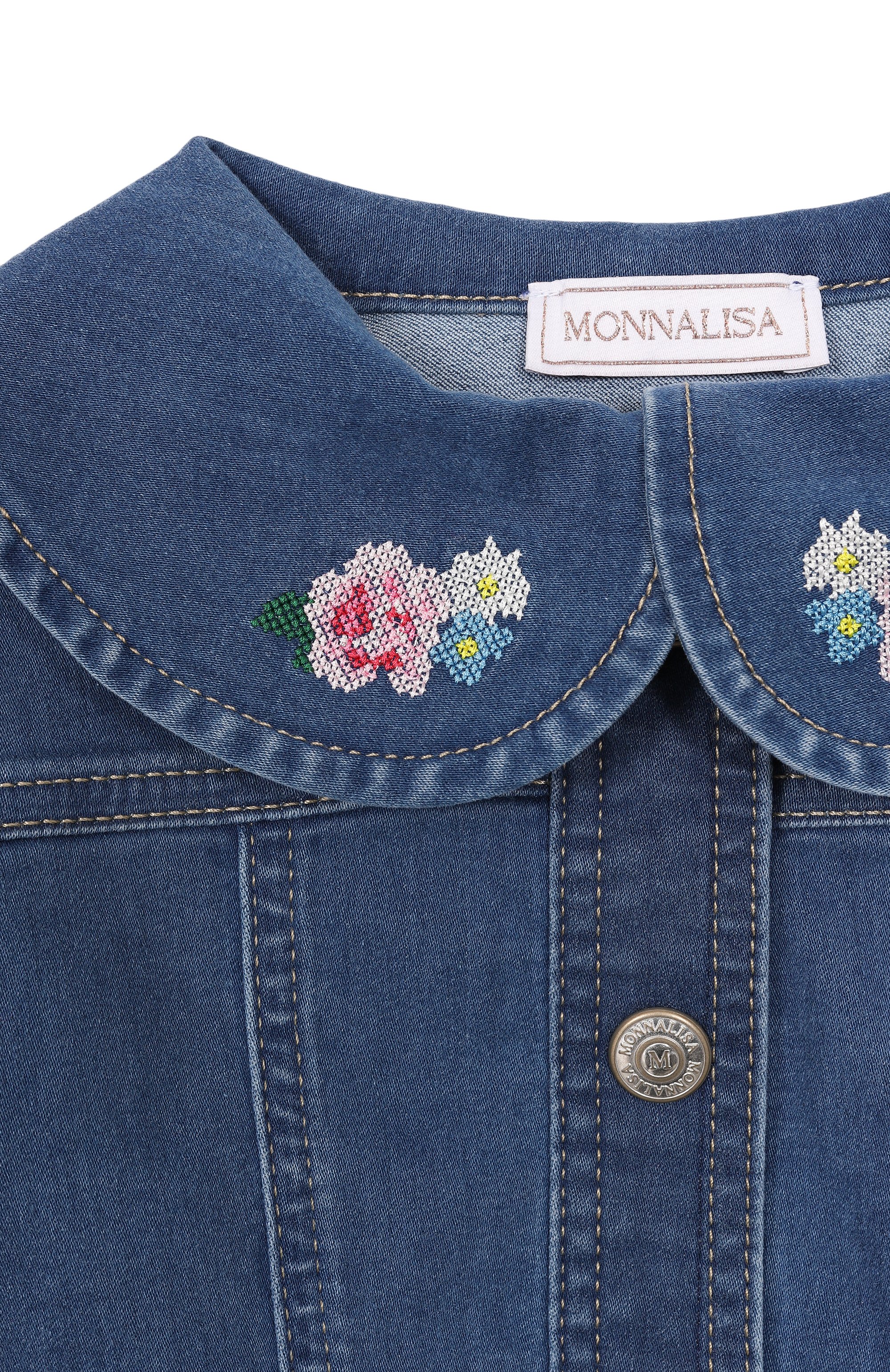 Джинсовая куртка MONNALISA, арт. 39G101, фото 3