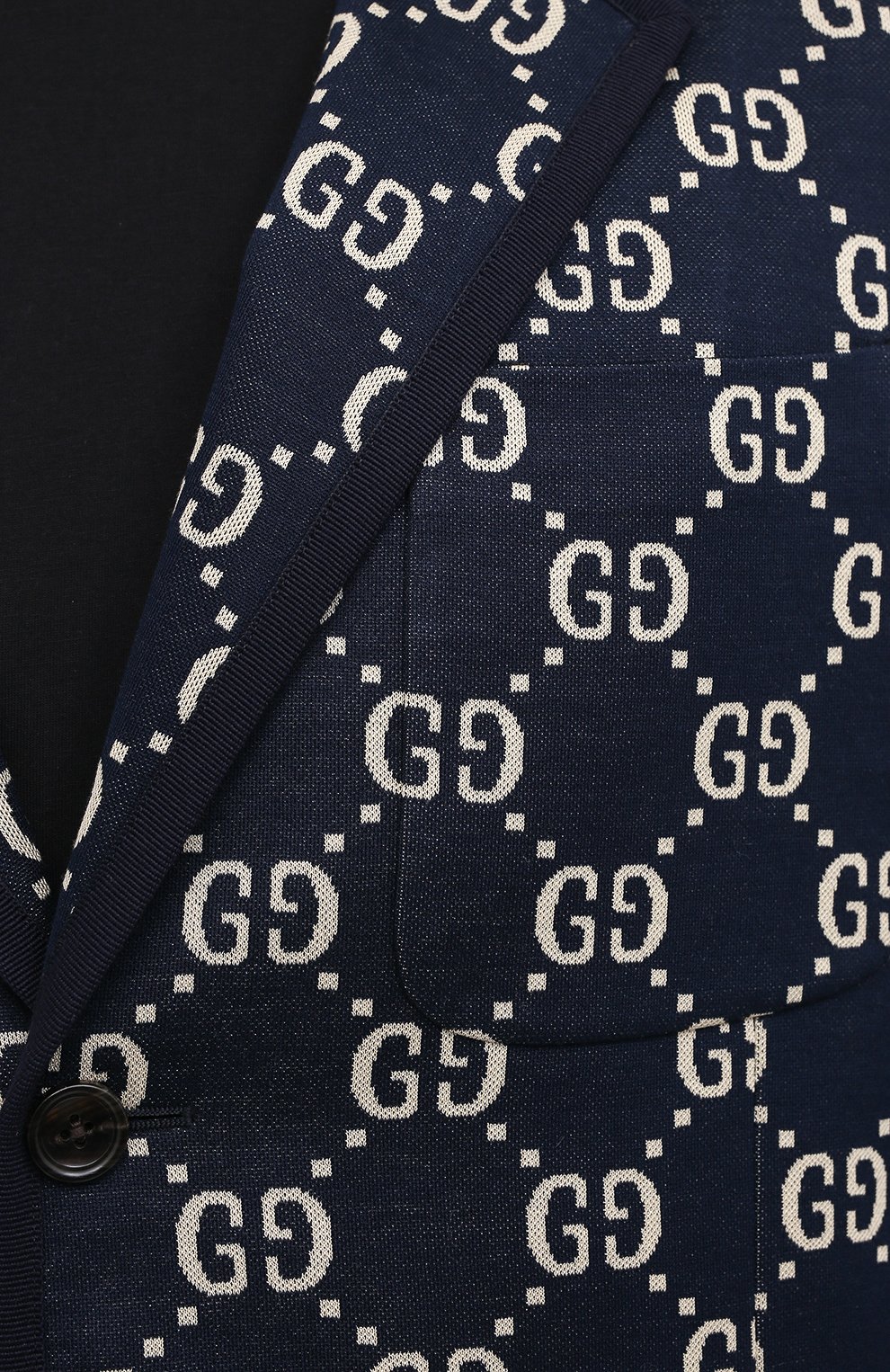 Однобортный хлопковый пиджак с принтом GUCCI, арт. 521889/Z372F, фото 5