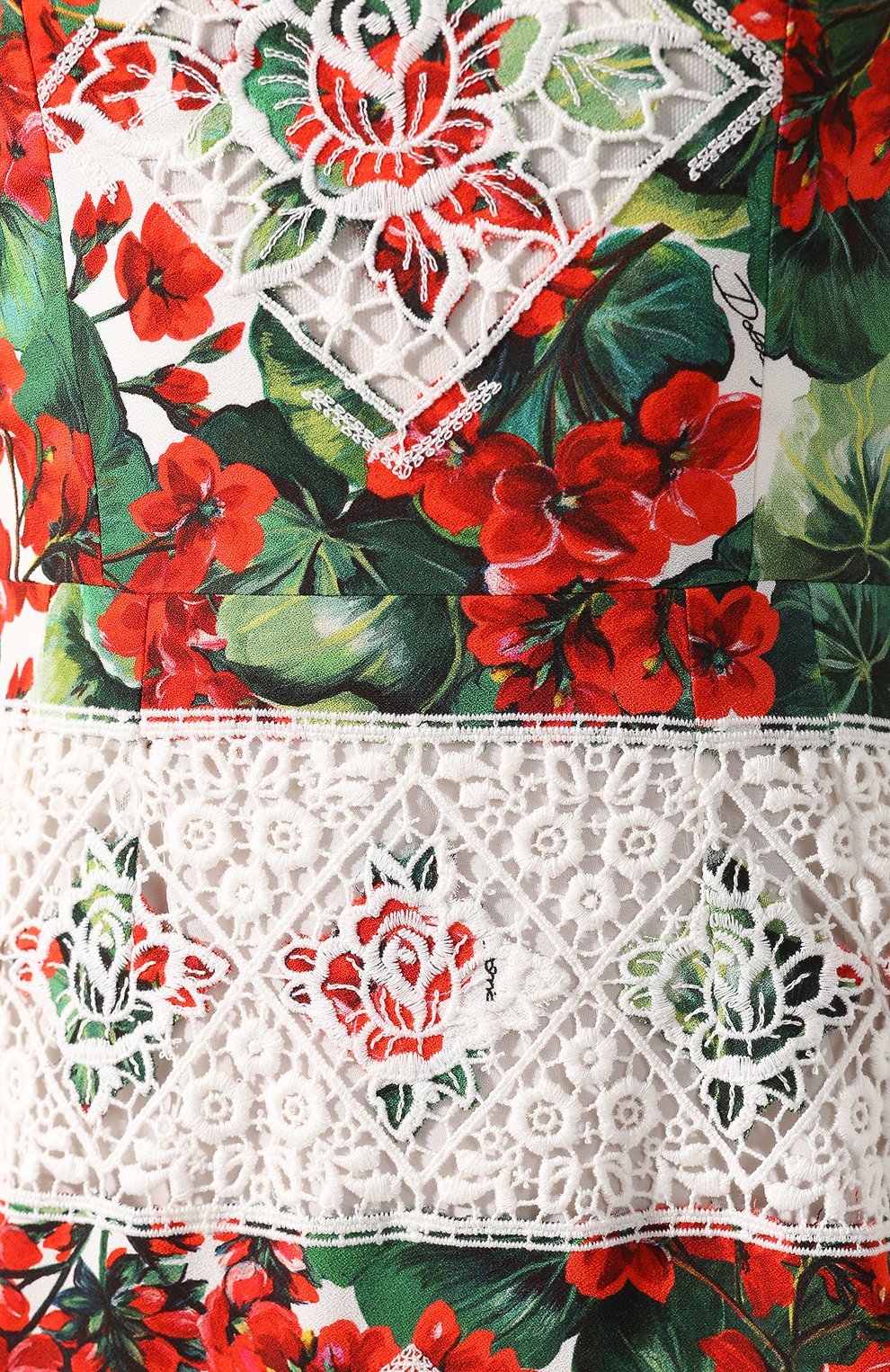 Платье из смеси хлопка и вискозы DOLCE & GABBANA, арт. F6C3MZ/FGMEF, фото 5