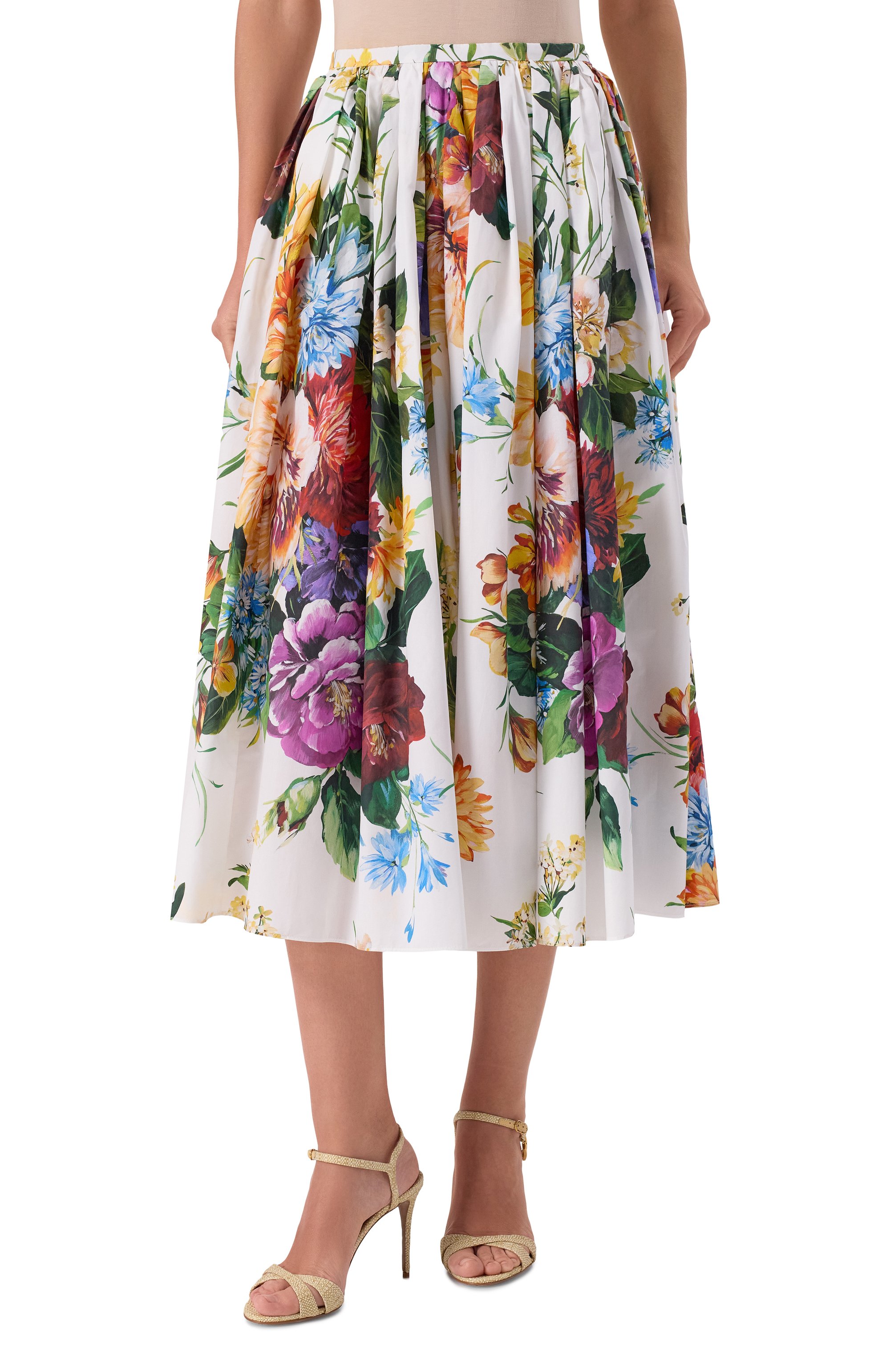 Хлопковая юбка DOLCE & GABBANA, арт. F4CNZT/HS5TR, фото 3